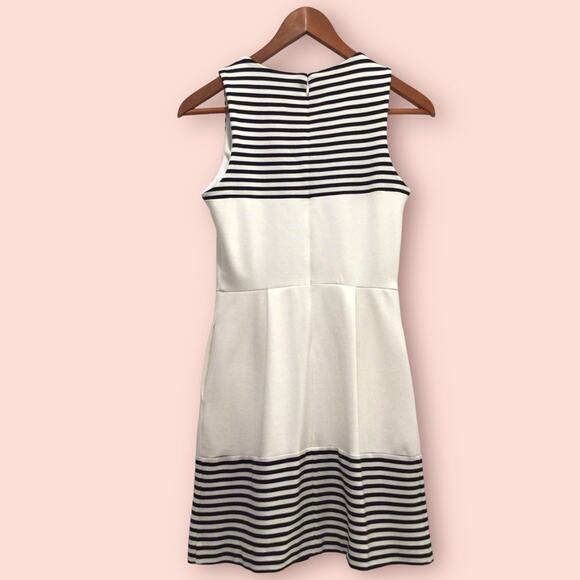 MADEWELL Knit Sleeveless Black & White Stripe Dress size XS - Picture 2 of 5